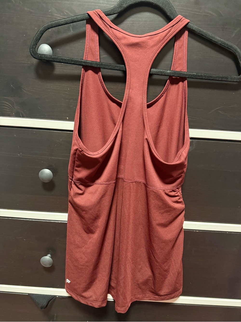 Fabletics Women's Rust Red Racerback Tank - Picture 2 of 3